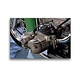  Calvendo Premium Textil-Leinwand 45 cm x 30 cm quer, EIN Motiv aus dem Kalender Zündapp KS 601  Wandbild, Bild auf Keilrahmen, Fertigbild auf echter Leinwand, Leinwanddruck Mobilitaet Mobilitaet