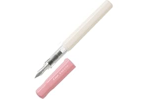 Pilot Kakuno FKA-1SR-SPF Stylo plume à pointe fine Corps blanc Capuchon rose doux