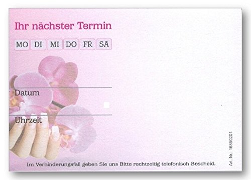 online-hut 1 x Terminblock mit 50 Terminzettel