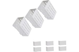 Taicols 3Pcs Planteur Suspendu D'Aquarium Support De Plante Suspendu pour Aquarium Récipients en Plastique Transparent Pot De Support De Plante D'aquarium Suspendu Pot De Plante Aquatique avec