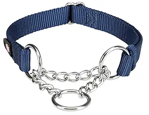 Trixie Premium Stop-The-Pull Collar (S-M, Indigo)