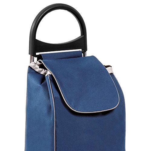 Einkaufstrolley Zussi in blau – Leichter Transport-Wagen Trolley 1,5kg mit leisen Gummi Rädern – Einkaufsroller mit 50l bis 30kg belastbar - 4