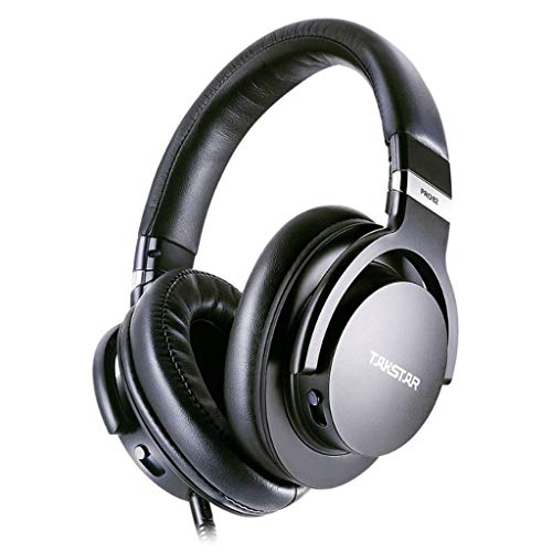 Preisvergleich Produktbild Kabelgebundener Headset Computer / Handy K Song / Spiel Professioneller Aufnahme Monitor Ergonomisches Design Head-Mounted Headset (Color : SCHWARZ)