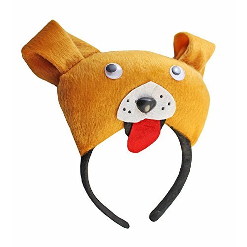 Hund Kopfband - SODIAL(R)3D Hund Huendchen Kopfband Tier Bauernhof Erwachsene Kinder Kostuem Maske