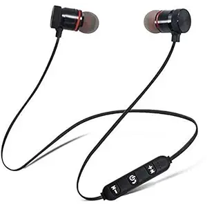 A.S Wireless Magnet Bluetooth Earphone Headphone with Mic, Sweatproof Sports Headset, Best for Running and Gym, Stereo Sound Quality for All Smartphones 05