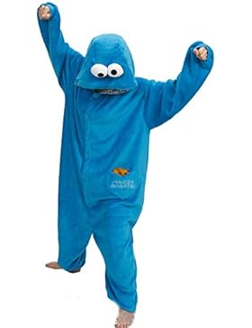 SMITHROAD Jumpsuit Tier Karton Fasching Halloween Kostüm Sleepsuit Cosplay Fleece-Overall Pyjama Schlafanzug Erwachsene...