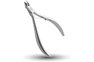 Rui Smiths Tronchesi Professionali per Cuticole - Taglia Cuticole di Precisione in Acciaio Inossidabile di Grado Chirurgico, Manico Francese, Molla Singola, Ganascia da 5 mm (Half Jaw)