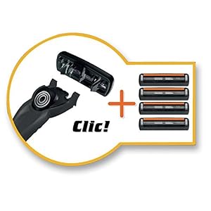 BIC Flex 3 Hybrid, Triple Blade Razor Blade for Men, Extra Smooth and Precise Shave, Pack with 1 Handle and 4 Refills - Image 6