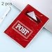 Produktbild Songlin@yuan 2 STÜCKE Creative Post Pattern Rote Passport Card Bag Mailbox Card Paket Lager