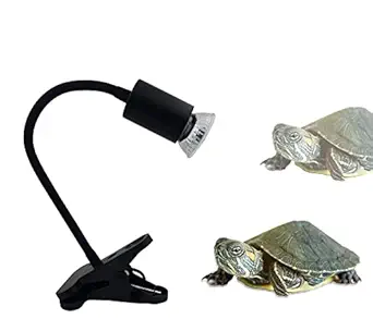 Blue Pet Reptile Heat Lamp - 50W UVA/UVB Turtle Basking Light with Holder & Dimmer -Reptile Lamp with Fixture, for Aquarium Tank Tortoises Lizards with One Extra Bulb