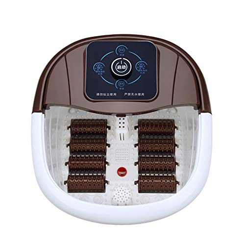 Preisvergleich Produktbild KOSHSH Luxuriöses Fußbad mit Durchlauferhitzer, Multifunktionsblase Aromatherapie Diffusor Rollmassage Schmerzlindernde Füße