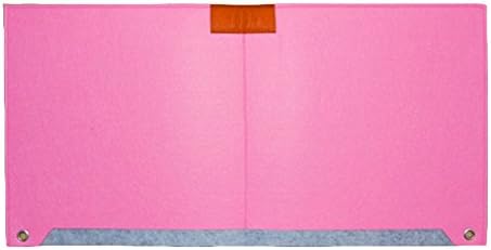 Bairicao Multifunctional Felt Office Desk Pad Table Organizer Large Enough Computer Gaming Mouse Mat (Pink)