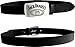 Price comparison product image jack daniel's BT230213JDS-L - JACK DANIEL'S Black Belt with Classic Old No.7 Metallic Silver Rectangular Belt Buckle, Large (BT230213JDS-L)