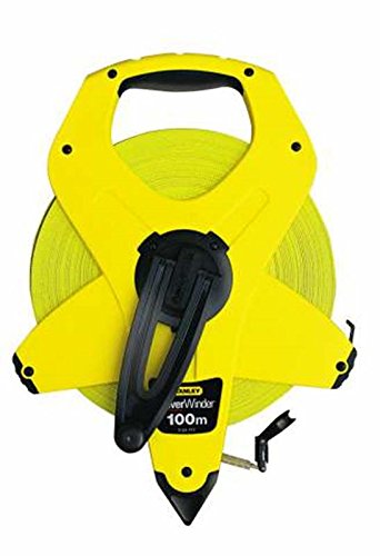 Stanley Rahmenbandmass Power Winder Fiberglas, 100 m Länge, 12.7mm Breite, ergonomisch, Genauigkeitsklasse III, 2-34-777 - 3