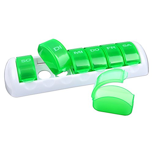 Tablettenbox- auch einzelne Tage verwendbar- Pillen Tabletten Box 7 Tage Schachtel Tablettendose Pillendose Pillenbox Tablettenboxen Pillendosen Pillen Dose