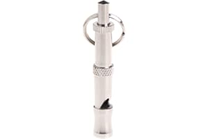 VAILANG Pet Dog Training Obedience Whistle Ultrasonic Supersonic Sound Pitch Quiet Flute Réglable Puppy Dog Training Whistle Silver