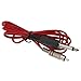 Produktbild PROFI CINCH CLIPCORD Silikon rot TATTOO Kabel CHINCH RCA Steckeradapter 180cm