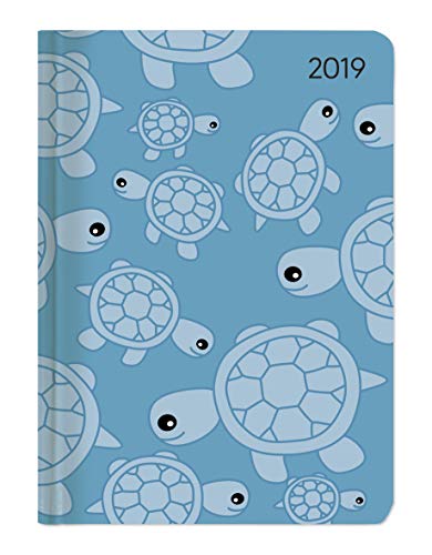 Ladytimer Turtles 2019 - Taschenplaner / Taschenkalender A6 - Weekly - 192 Seiten - Notizen