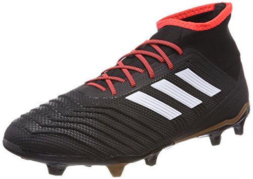 adidas Men's Predator 18.2 Fg Footbal Shoes, Black Cblack/Ftwwht/Solred 8 UK