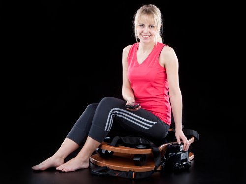 skandika Home Vibration Plate 300, robuste Heim Vibrationsplatte in Holzoptik mit leistungsstarkem DireDirectDrive-Antriebssystem und kraftvollen 3D Vibrationen, braun/schwarz - 9