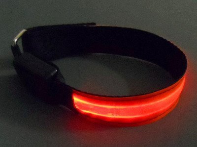 Kailian ® LED Fahrradlampe Wristband Licht Blinklicht joggen Außen Schulweg Kinder Fahrrad Hundehalsband (6 Farben erhältlich) - 2