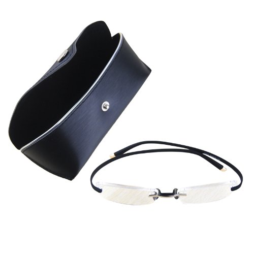 THG populares Recorte gafas de lectura gafas de aumento Visi®n lupa 1,00 dioptrªas Hombres Mujeres Reader con el caso de Negro