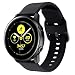 Produktbild für Samsung Galaxy Watch Active Armband, Silikon Replacement Uhrenarmband Sportarmband Band Erstatzband mit Schließe Sports Soft Silikon Ersatzband (Schwarz)