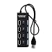 Produktbild samLIKE Hub USB Schaltbar mit Schalter und Power LED 4 USB 2.0 Port Datenhub Super Speed bis zu 5Gbp Dockingstation für PC/Netbook/Laptop/Ultrabook und Viele Weitere Geräte (Schwarz)