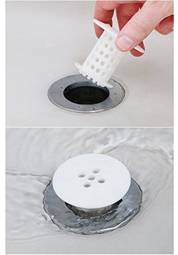 TubShroom Der Revolutionäre Badewannenabflussschützer Haarfänger/Haarsieb/Haarfalle, Weiß - 3