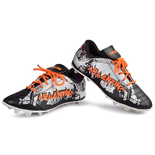 PIPILIKA Argentina Football Shoe Stud - Orange, Black RS.799.00