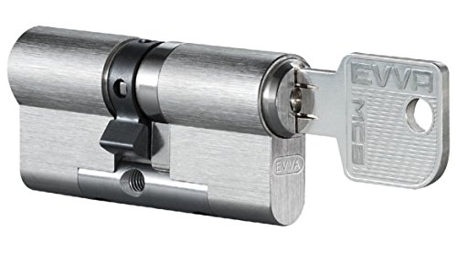 EVVA MCS Hochsicherheits-Doppelzylinder mit 4 Schlüssel, Länge (a/b) 36/51mm (c=87mm), einzigartige Magnet-Technologie (EVVA IKON Entwicklung), Not-u. Gefahrenfunktion BSZ, Modularbauweise, Aufbohr-, Abreiß- und Ziehschutz