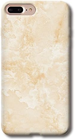 ELETRICO iPhone 7 Plus Case TPU Silicone Soft Back Cover Marble Stone Pattern 5.5 inch (light pink)