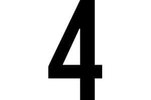 ShirtInStyle Zahlen selbsklebende Aufkleber, von 2-50cm Höhe, Mülltone, Haustür, Basteln, Boote, Nummern, Kennzeichen, Türen, Spint, Umkleide, Hausnummer, Bootsnummer, Zahl 4-18cm, schwarz