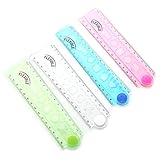 niumanery 30cm Coréen Flexible Pliant Règle Multifonction en Plastique Règle De Dessin Bureau École Papeterie Étudiants Enfants Cadeaux