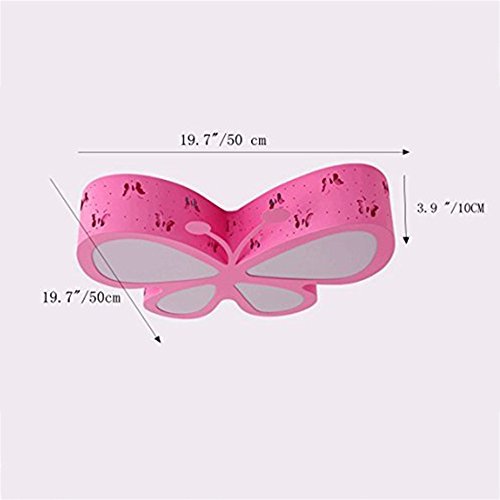 Preisvergleich Produktbild BOC William 337 Chandeliers Deckenleuchten Pink Butterfly, süße Led-Deckenleuchten für Wohnzimmer Schlafzimmer Mädchen und Babys