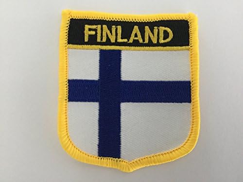 Finland Flag Embroidered Shield Patch