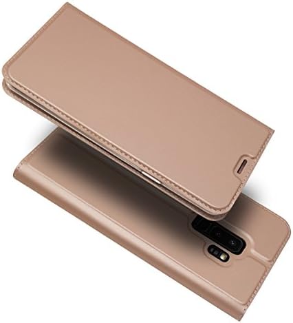 For Samsung Galaxy S9 S9 Plus Case, SingMax Skin Pro Series Ultra Slim Layered Dandy ,Kickstand,Magnetic Closure,TPU bumper,Full Body Protection For Samsung Galaxy S9 smartphone (For Samsung Galaxy S9 S9 Plus, rose gold)