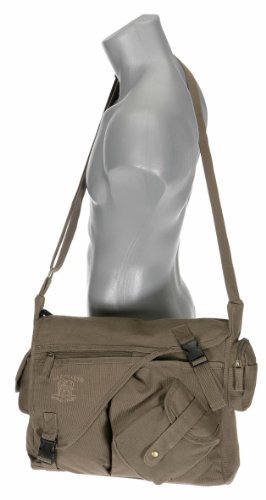 Elephant Jack Bag Canvas Notebooktasche Schultertasche 11822 OLIV - 3