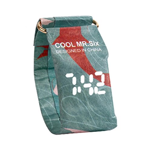 Preisvergleich Produktbild Ears Kreative Watches Coole Papieruhr LED Wasserdichte Uhr Tyvek Papierband Digitaluhren Creative Cool Paper Watch LED Waterproof Clock Tyvek Paper Strap Digital Watches (I)