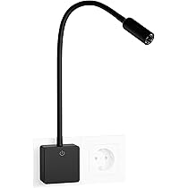 PRINCEWAY LED Leeslamp Wand Nachtkastje Zwart met Stekker, Stopcontact en USB Poorten, 2 Pack Wandlampen Bedlampen Dimbaar voor Slaapkamer Keuken, 3 PRINCEWAY LED Leeslamp Wand Nachtkastje Zwart met Stekker, Stopcontact en USB Poorten, 2 Pack Wandlampen Bedlampen Dimbaar voor Slaapkamer Keuken, 3