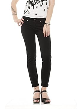 Roy Roger's FIONDA pantaloni donna cinque tasche in denim a tinta unita skinny