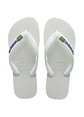 Havaianas Tongs Garçon/Fille Brasil Logo Navy blanc-EU 33/34 -