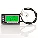 Produktbild Runleader RL-HM028A Induktive Drehzahlmesser mit Stundenzähler Thermometer hintergrundbeleuchtetes Display für alle Benzinmotor ATV UTV dirtbike Motorrad Motorrad-Außenborder Schneemobil pitbike PWC Marine Boot wasserdicht