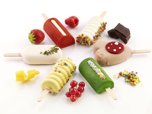Silikomart 196371 Cake Pops / Mini-Eisform / Finger Food Classic, inkl. 50 Stiele - 5