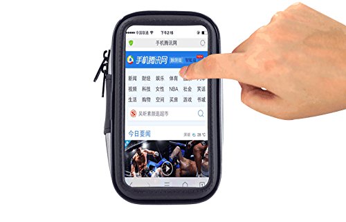VSOAIR Giratorio de 360 Grados de la Bicicleta de la Motocicleta Impermeable o Barra de la Manija de la Bolsa Funda Soporte para iPhone 6  6 Iphone Plus 5 5 Pulgadas