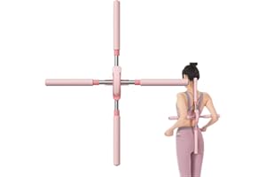 CHGNHFN Yidoo Corrector de Postura para Mujeres, Palos de Yoga retráctiles Herramienta de Estiramiento Corrector de Postura Corrección jorobada Ejercicio Corporal Hombro Palo Abierto