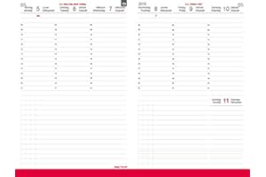 ‎X17 X17- A5 Wochenkalender-Wochenplaner "Nachfüllpack" | „Classic“ 2026, 2 Hefte à 6 Monate, inkl. Memokarte. Nur passend für das X17-System. Made in Germany