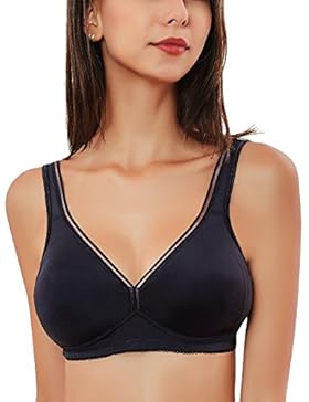 Gnowann Damen BH Ohne Bügel Klassischer Vollschalen Soft BH