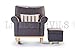 Award Winning Hush Hush Rocking/Nursing/Glider Chair (in Grey) - Converts into Stunning Armchair Too! The Ideal Gliding Chair for Maternity or Just Relaxing in the Conservatory