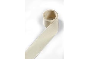 1buy3 Fettuccia Polipropilene, Alta 20 mm e Lunga 12 Metri, Colore: 2 - Avorio Chiaro | Anche Alta 25mm, 30mm, 40mm o 50mm | 4 o 12 Metri di Lunghezza | 30 Colori